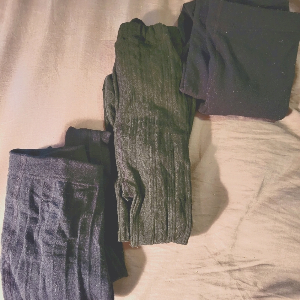 Size large Steve Madden black winter leggings